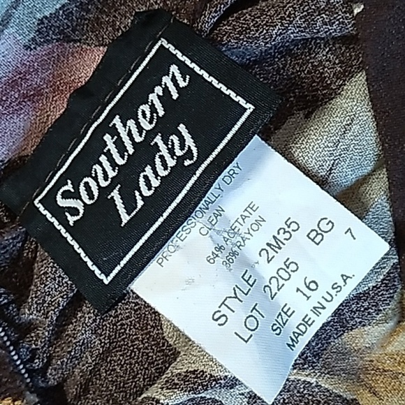 Vintage Southern lady brown skirt - Picture 2 of 2